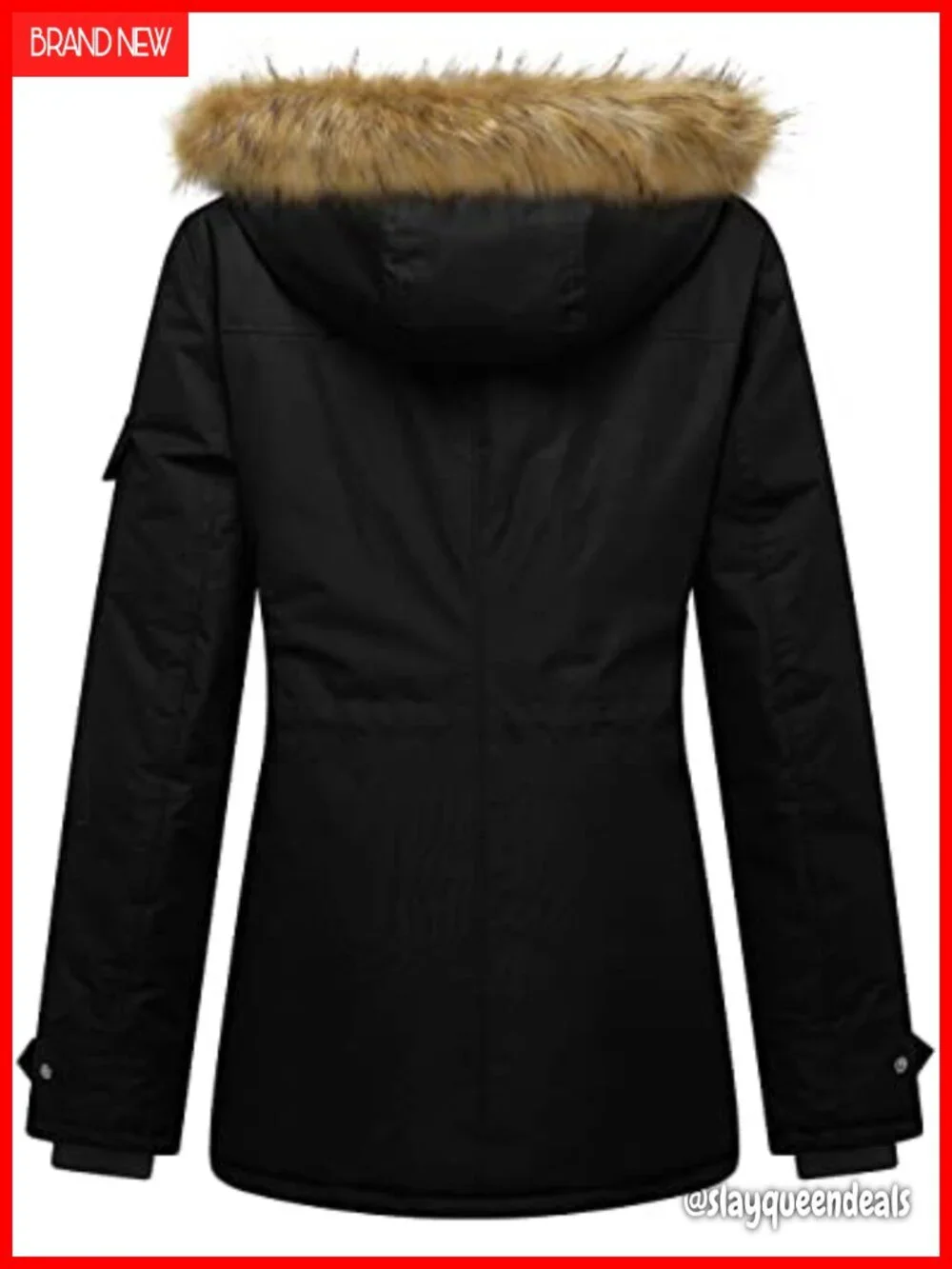 Women's Quilted Puffer Jacket Waterproof Heavyweight Parka with Removable Hood